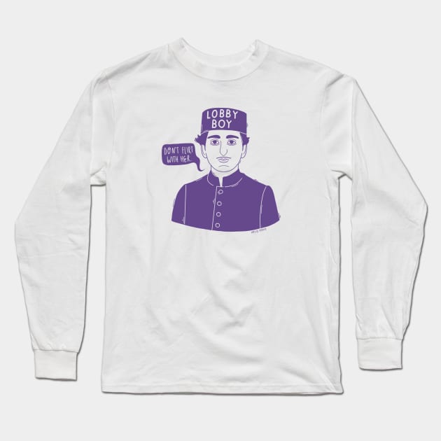 Lobby Boy Long Sleeve T-Shirt by HollyOddly